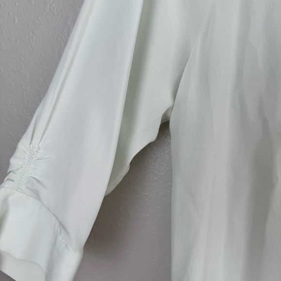 Soft Surroundings silk mint green 3/4 sleeve blouse‎ top M - Picture 3 of 10